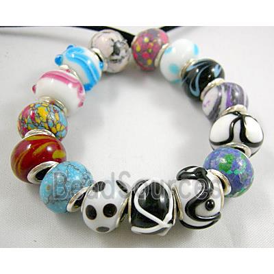 lampwork glass beads, mixed color