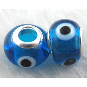 evil eye beads, lampwork glass