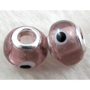 evil eye beads, lampwork glass