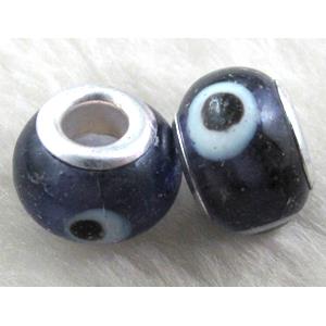 evil eye beads, lampwork glass