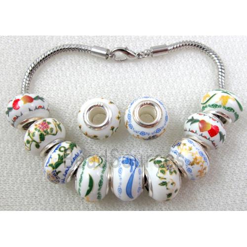 lampwork bead, mixed color