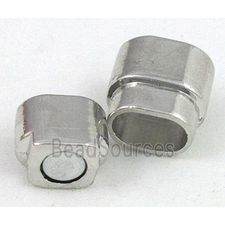 Magnetic Clasp for bracelet, platinum plated