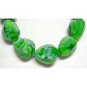 Faceted Drip Millefiori Glass bead