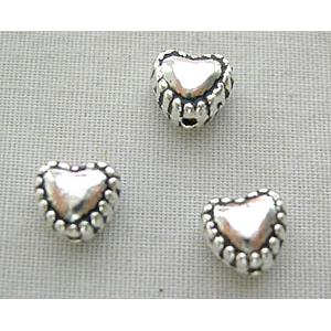 Tibetan Silver Heart Spacer Non-Nickel