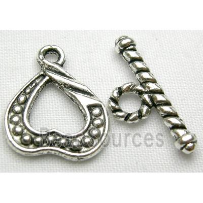 Tibetan Silver toggle clasps non-nickel