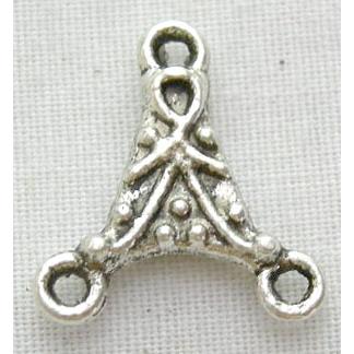 Tibetan Silver Triangle Charms Non-Nickel