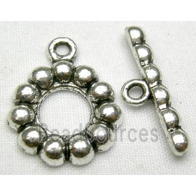 Tibetan Silver toggle clasps non-nickel