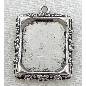 Tibetan Silver Photo Frame Charms Non-Nickel