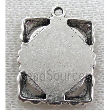 Tibetan Silver Photo Frame Charms Non-Nickel