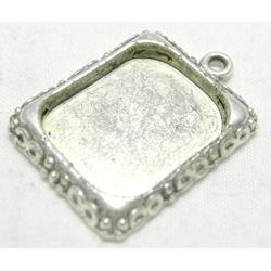 Tibetan Silver Photo Frame Charms Non-Nickel