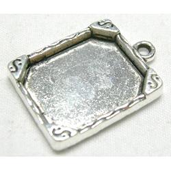 Tibetan Silver Photo Frame Charms Non-Nickel