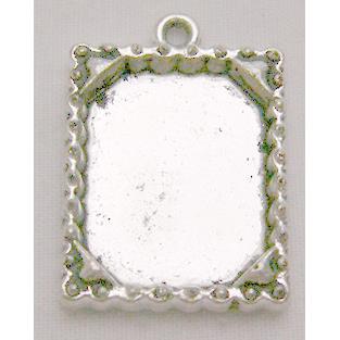 Tibetan Silver Photo Frame Charms Non-Nickel