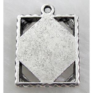 Tibetan Silver Photo Frame Charms Non-Nickel