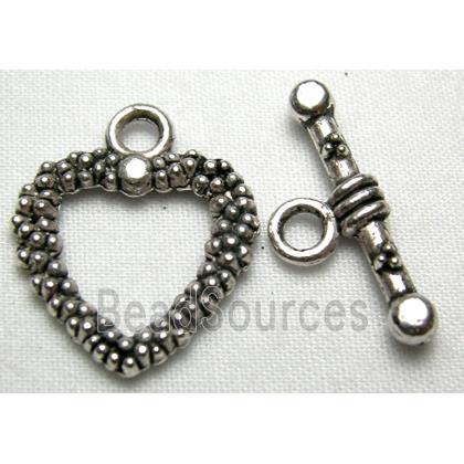 Tibetan Silver toggle clasps non-nickel