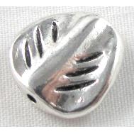 Twist leaf, Tibetan Silver Non-Nickel