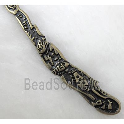 Bronze Bookmark, Tibetan Silver Non-Nickel