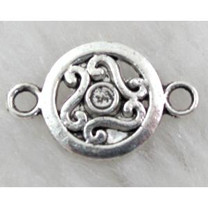 Connector, tibetan silver Non-Nickel