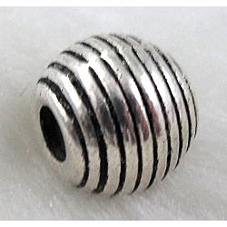 Tibetan Silver round Spacers Non-Nickel