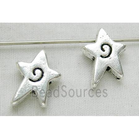 Tibetan Silver Star Spacer Non-Nickel