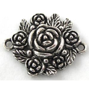 Connector, tibetan silver Non-Nickel