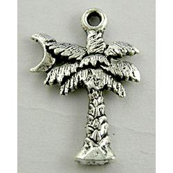 Coconut tree pendants, Tibetan Silver Non-Nickel