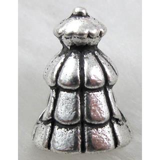 Cake Charm, Tibetan Silver Spacer Non-Nickel