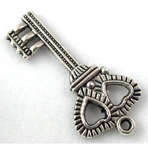 key charm, Tibetan Silver pendant non-nickel