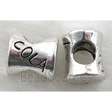 COLA beads, Tibetan Silver Spacer Non-Nickel