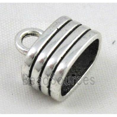 tibetan silver pendant bead, non-nickel