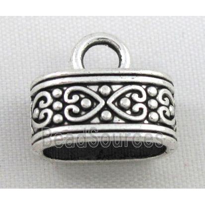 tibetan silver pendant bead, non-nickel