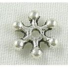 Tibetan Silver Snowflake Spacers Non-Nickel