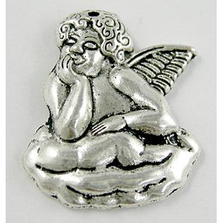 tibetan silver Praying Angel non-nickel