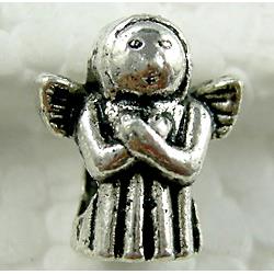 praying angel, Tibetan Silver spacer Bead Non-Nickel