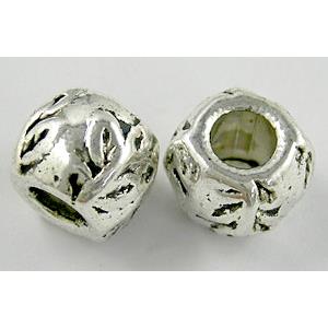 Tibetan Silver spacer Bead Non-Nickel