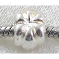 Silver plated bead, Tibetan Silver Spacer Non-Nickel