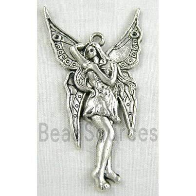 Angel, Tibetan Silver Charms Non-Nickel