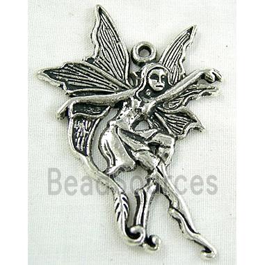 Angel, Tibetan Silver Charms Non-Nickel