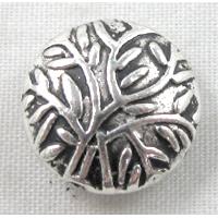 Tibetan Silver Flat Round Spacer Non-Nickel