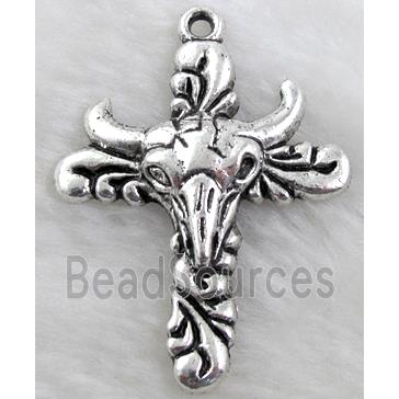 cow Cross, Tibetan Silver non-nickel