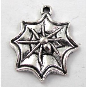 Spider cobweb, Tibetan Silver pendant non-nickel