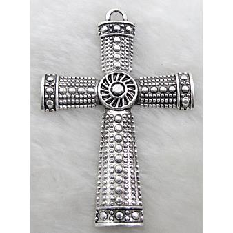 Latin Cross, Tibetan Silver non-nickel