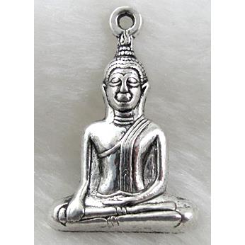 Tibetan Silver buddha Pendant non-nickel