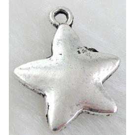 Tibetan Silver Star Pendant Non-Nickel