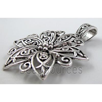 Tibetan Silver Flower pendant Non-Nickel