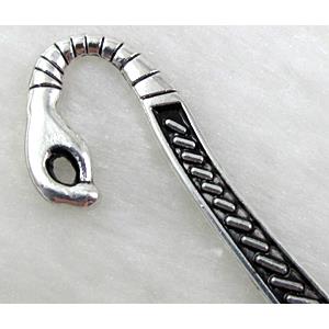 Snake Bookmark, Tibetan Silver Non-Nickel