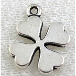 four-leaf clover, Tibetan Silver pendant Non-Nickel