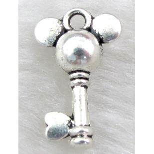 Tibetan Silver key pendant non-nickel