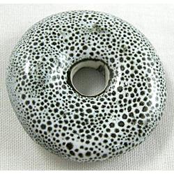 Oriental Porcelain Donuts Beads