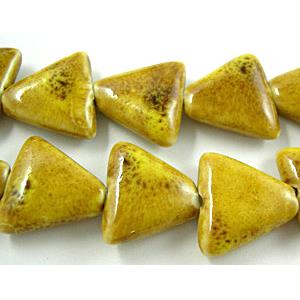 Oriental Porcelain triangular Beads