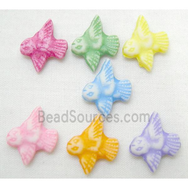 colorful Plastic Beads, mixed, birds